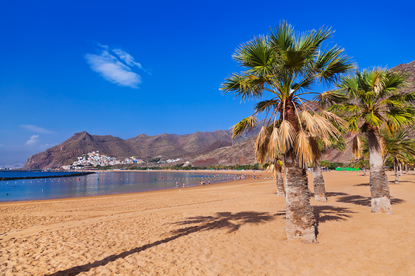 Beach Teresitas in Tenerife - Canary Islands Spain