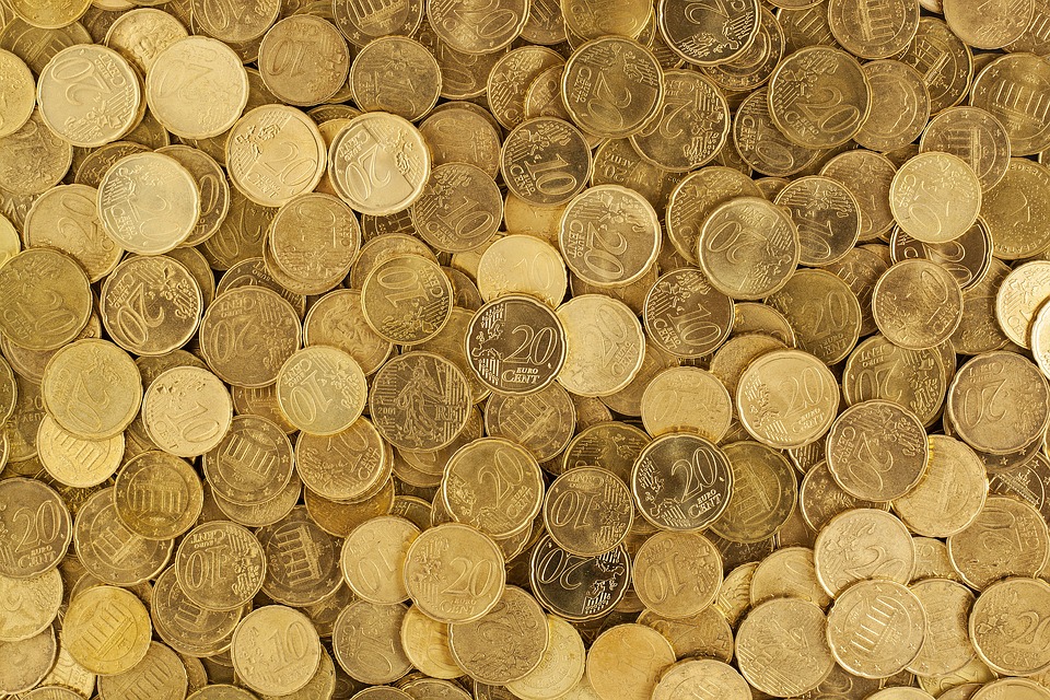 Euro, Coins, Currency, Money, Yellow, Market, Europe